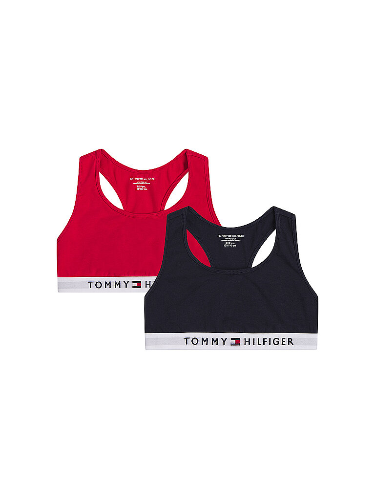 TOMMY HILFIGER Mädchen Bustier 2er Pkg. rot | 10-12J